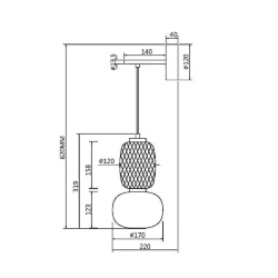 Настенный светильник (бра) Pattern 3000К 18Вт (Хром)