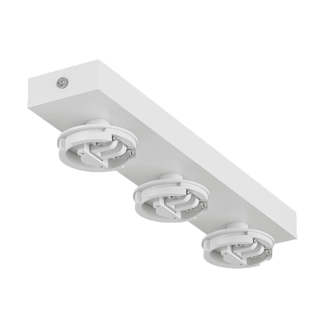 Крепление сменное М13 для светильников MINI VILLY, поворотное накладное тройное, цвет Белый, MINI-VL-M13-WH - фото