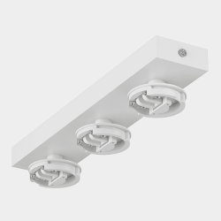 'Крепление сменное М13 для светильников MINI VILLY, поворотное накладное тройное, цвет Белый, MINI-VL-M13-WH 004874