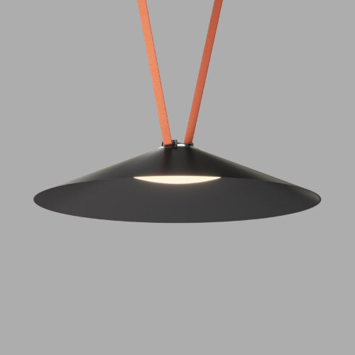 DK5569-BK Cветильник для трека-ремня Belty, серия Flow, со светодиодом, D600*H122мм, 48V DC, 24W, RA90, 120°, 3000K, IP20, черный, алюминий.