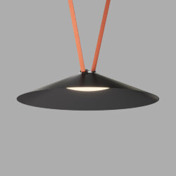 Cветильник для трека-ремня Belty, серия Flow, со светодиодом, D600*H122мм, 48V DC, 24W, RA90, 120°, 3000K, IP20, черный, алюминий, Denkirs DK5569-BK