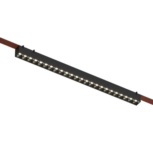 DK5672-BK Cветильник для трека-ремня Belty Smart, серия Grill, со светодиодом, L642*W40*H45мм, 48V DC, 24W, RA90, 24°, 2700-6000K, IP20, черный, алюминий. Фото 3