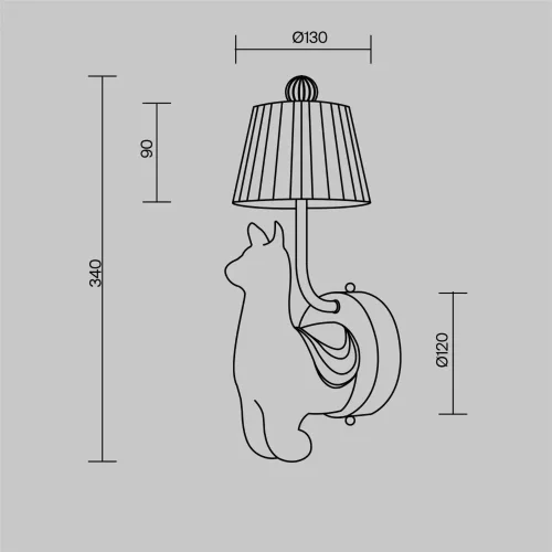 Настенный светильник (бра) Сеньор Альпака / Senor Alpaca 3000К 8Вт (Белый) MOD377WL-L6W3K - фото 4