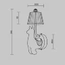 Настенный светильник (бра) Сеньор Альпака / Senor Alpaca 3000К 8Вт (Белый) MOD377WL-L6W3K - фото 4