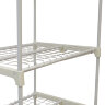UGH-R30 H190 WHITE-WHITE Парник-стеллаж для рассады, 5 полок, 70x50x190см, Металлическая труба в ПВХ, цвет белый, Тент из армированного полиэтилена 135г-м2, цвет сетки белый, TM ФитоЛето - фото 5