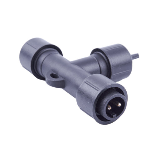 UTC-F90 Y3 BLACK Соединитель для гирлянд серии F90RPO, Т-образный, 1 вход-2 выхода, Черный - фото 3