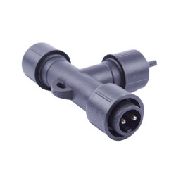 UTC-F90 Y3 BLACK Соединитель для гирлянд серии F90RPO, Т-образный, 1 вход-2 выхода, Черный