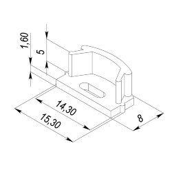 Заглушка для LC-LP-0616 с отверстием