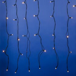 ULD-C3020-384-TBK WARM WHITE IP67 Занавес светодиодный с эффектом мерцания, 3х2м, Соединяемый, 384 светодиода, Теплый белый свет, Провод черный, TM Uniel