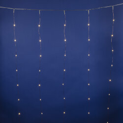 ULD-C1510-100-STA WARM WHITE IP44 Занавес светодиодный со статическим свечением, 1.5х1м, 100 светодиодов, Теплый белый свет, Провод прозрачный, TM Uniel