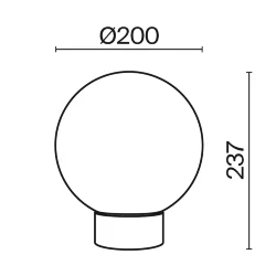 Настольный светильник Базовая форма / Basic form E14х1 (Золото) MOD321TL-01G3