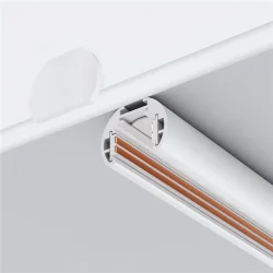 Заглушки для круглого низкопрофильного шинопровода Exility 2шт (Белый)