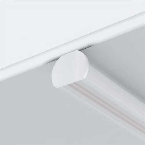 Заглушки для круглого низкопрофильного шинопровода Exility 2шт (Белый) - фото 5