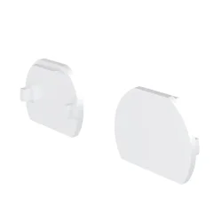 Заглушки для круглого низкопрофильного шинопровода Exility 2шт (Белый)