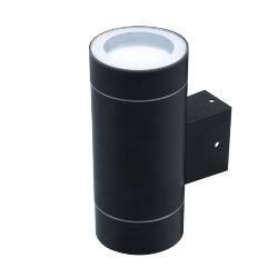 UUL-S92A 2х50W-GX53 IP65 BLACK Светильник уличный, под две лампы GX53, Архитектурный накладной, Корпус черный, TM Uniel