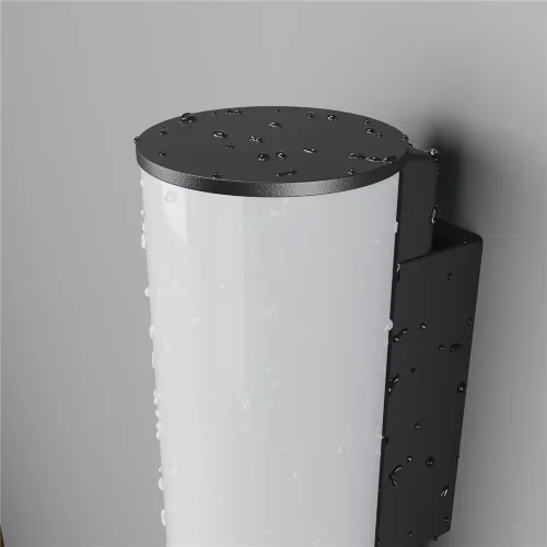 Настенный светильник (бра) Рок / Rock 3000K 12Вт IP 54 (Графит) O434WL-L12GF3K - фото 12