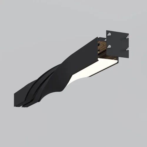 Радиусный профиль 35x35 Twist 180° черный (Черный) - фото 4