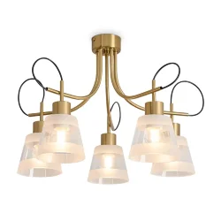 Люстра FR5522PL-05BS Карамель / Caramel E27x5 (Латунь) FR5522PL-05BS