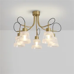 Люстра FR5522PL-05BS Карамель / Caramel E27x5 (Латунь) FR5522PL-05BS