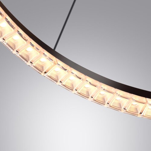 Светильник подвесной диммир. со сменой цв. температуры (управл. - пульт ДУ или прилож. Smart Life) «Novotech» 359711, серия: MONILE (крепление на планке). Фото 3.