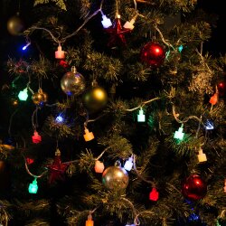 ULD-S0700-050-DTA MULTI IP20 CUBES-1 Гирлянда светодиодная с контроллером Кубики, 50 светодиодов, 7 м, разноцветная, IP20.провод прозрачный