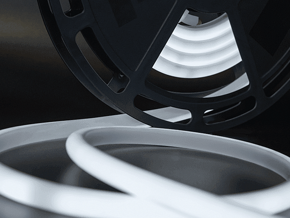 Термостойкая cветодиодная лента SMD 2835, 180 LED/м, 12 Вт/м, 24В , IP68, Цвет: Холодный белый, NE8180-24-12-W-68 - фото