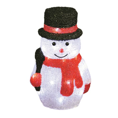 ULD-M1827-030-STA WHITE IP20 SNOWMAN-3 Фигура светодиодная Снеговик-3, 18x28см, 30 светодиодов, Белый свет. Провод прозрачный. TM Uniel - фото 2