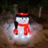 ULD-M1827-030-STA WHITE IP20 SNOWMAN-3 Фигура светодиодная Снеговик-3, 18x28см, 30 светодиодов, Белый свет. Провод прозрачный. TM Uniel - фото 4
