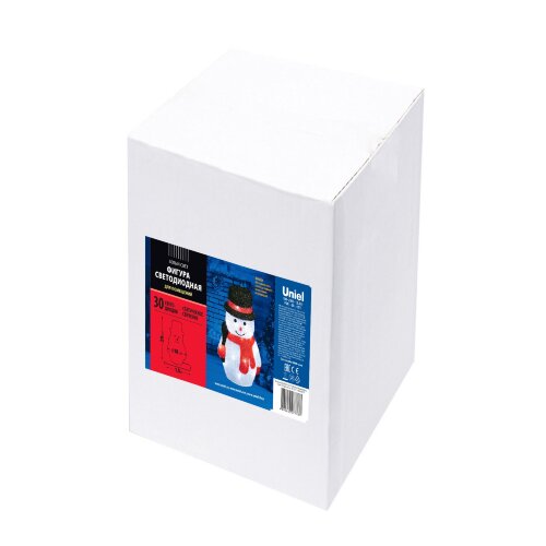 ULD-M1827-030-STA WHITE IP20 SNOWMAN-3 Фигура светодиодная Снеговик-3, 18x28см, 30 светодиодов, Белый свет. Провод прозрачный. TM Uniel - фото 8