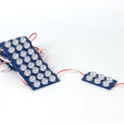 Светодиодный модуль 6 led 3030 MOD111 (12V, 3W, blue, IP65)