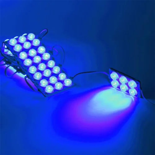 Светодиодный модуль 6 led 3030 MOD111 (12V, 3W, blue, IP65) - фото I