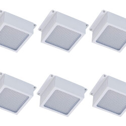 Универсальный офисный светодиодный светильник Грильято комплект 6 шт 36 Вт IP20 100x100x40 мм 4000K Призма