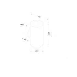 Настенный светильник (бра) FOCUS S GU10х1 10Вт IP 20 (Черный)