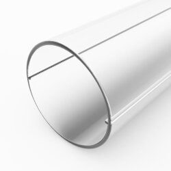 Рассеиватель поликарбонатный для профиля трубчатый LC-LRM-TP25-2 прозрачный