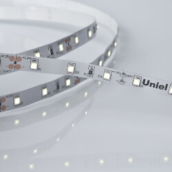 ULS-M11-2835-60LED-m-8mm-IP20-DC12V-4.8W-m-5M-6500K PROFI Гибкая светодиодная лента на самоклеящейся основе, Катушка 5м, в герметичной упаковке, Дневной свет 6500K.