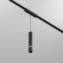 Светильник для трека Air, серия Hang 2700-6500 со светодиодом, ?35*257мм, 48V DC, 5W, RA?95, 24°, 2700-6500K, IP20, черный, алюминий, Denkirs DK5375-BK