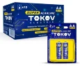 Элемент питания алкалиновый AA/LR6 (блист.2шт) TOKOV ELECTRIC TKE-ALS-LR6/B2 - фото