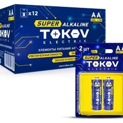 Элемент питания алкалиновый AA/LR6 (блист.2шт) TOKOV ELECTRIC TKE-ALS-LR6/B2