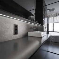 Рамка из поликарбоната на 3 поста Slab бронза софт W0032963