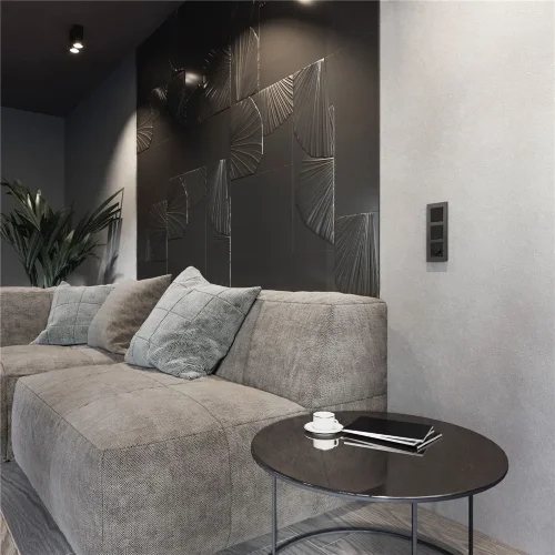 Рамка из поликарбоната на 3 поста Slab бронза софт W0032963 - фото 3