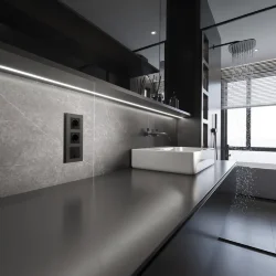 Рамка из поликарбоната на 3 поста Slab бронза софт W0032963