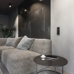 Рамка из поликарбоната на 3 поста Slab бронза софт W0032963