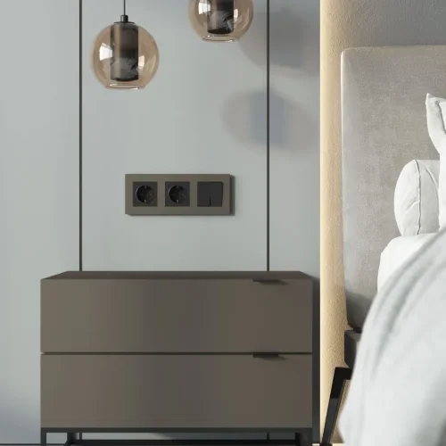 Рамка из поликарбоната на 3 поста Slab бронза софт W0032963 - фото 5