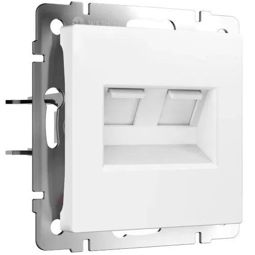 Розетка двойная Ethernet RJ-45 (белый матовый) W1181161 - фото