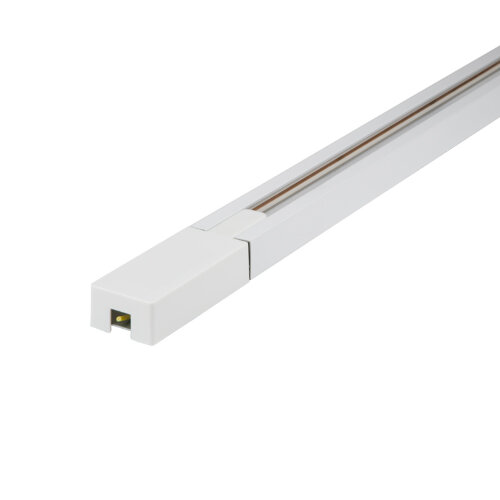 UBX-Q122 GS2 WHITE 200 SET01 Шинопровод осветительный, тип G, в наборе с заглушкой и вводом питания. Однофазный. Белый. Длина 2м. ТМ Volpe - фото