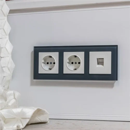 Розетка Ethernet RJ-45 (белая) W1181001 - фото 4