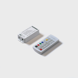 Контроллер RGB+CCT,  2.4G с пультом, 21 кноп., DC12/24V, &amp;lt;16A(MAX), SW-RGB-CW-2.4G-16A 021388