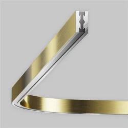 Радиусный коннектор для шинопровода Flarity латунь (Латунь)