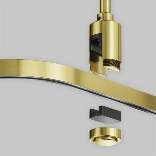 Радиусный коннектор для шинопровода Flarity латунь (Латунь) - фото 4