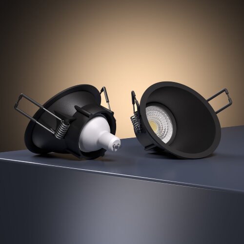 Светильник встраиваемый Side GU10 черный - Фото 4